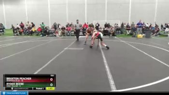 132 lbs Round 2 (8 Team) - Braxton Peacher, Nebraska Blue vs Ryder Beebe, Iowa Yellow