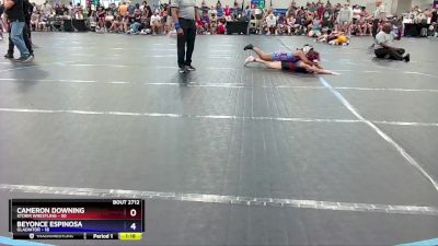 120 lbs Round 2 - Cameron Downing, Storm Wrestling vs Beyonce Espinosa, Gladiator