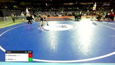 105 lbs Round Of 16 - Nicholas Galorenzo, Olympic vs Anthony Riotto, Edge Wrestling