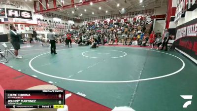 113 lbs 5th Place Match - Johnny Martinez, Jurupa Valley vs Steve Corona, Vista Murrieta