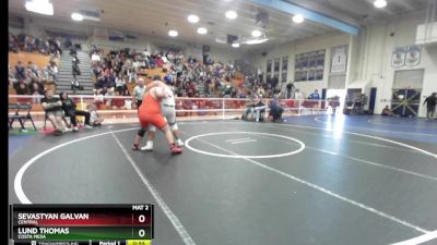 285 lbs 7th Place Match - Lund Thomas, Costa Mesa vs Sevastyan Galvan, Central