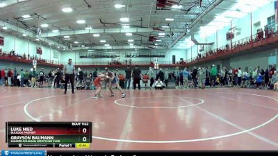 95 lbs Champ. Round 3 - Grayson Baumann, Maurer Coughlin Wrestling Club vs Luke Nied, Bulldog Premier