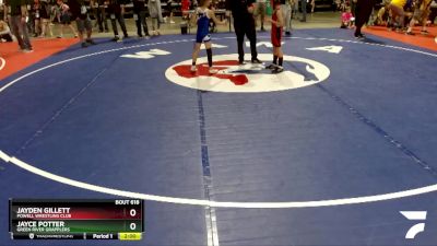 63 lbs Cons. Semi - Jayden Gillett, Powell Wrestling Club vs Jayce Potter, Green River Grapplers