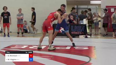 74 kg Consi Of 64 #1 - Brett McIntosh, Wyoming Wrestling Reg Training Ctr vs Wyatt Higgins, Grizzly Wrestling Club