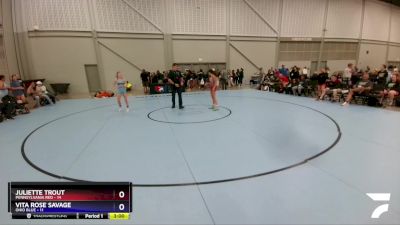 100 lbs Round 5 (6 Team) - Juliette Trout, Pennsylvania Red vs Vita Rose Savage, Ohio Blue