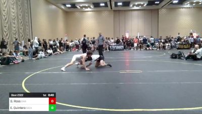 132 lbs Consi Of 64 #2 - Gavin Ross, Diablo Grande WC vs Erik Quintero, SoCal Hammers