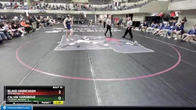 170 lbs Finals (8 Team) - Calvin Hargrove, LaCrosse Aquinas vs Blake Hinrichsen, Washington