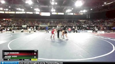 106 lbs Champ. Round 2 - Jayden Jasso, Sunnyside vs Dean Hoskovec, Boise