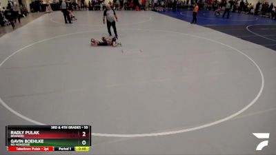 55 lbs Semifinal - Gavin Boehlke, No-Nonsense vs Radly Pulak, Brainerd