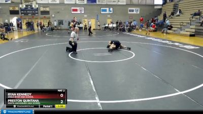 125 lbs Cons. Round 3 - Preston Quintana, South Anchorage High School vs Ryan Kennedy, Eagle River High School