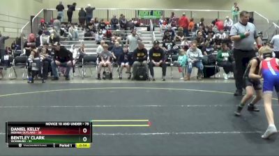 75 lbs Round 1 - Daniel Kelly, Indiana Outlaws vs Bentley Clark, Vicksburg