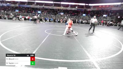 126.8-133.7 lbs Round Of 16 - Reese Blount, Mascoutah High School vs Reece Taylor, Shawnee Heights