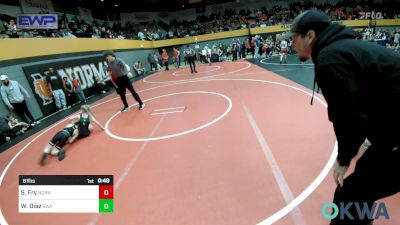 61 lbs Round Of 16 - Scarlet Fry, Norman North vs Walker Diaz, Shelton Wrestling Academy