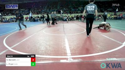 110 lbs Round Of 16 - Sophia Bennett, Lady Outlaw Wrestling Academy vs Lizzy Pryor, Chandler Takedown Club