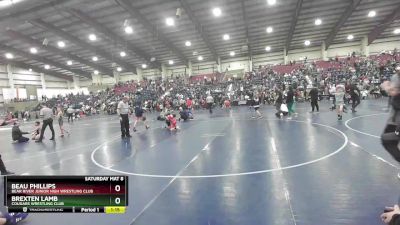 71 lbs 3rd Place Match - Beau Phillips, Bear River Junior High Wrestling Club vs Brexten Lamb, Cougars Wrestling Club