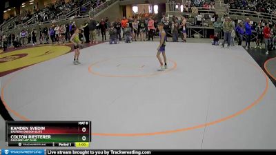 71 lbs Quarterfinal - Kamden Svedin, Eastern Oregon Elite vs Colton Riesterer, Cascade Mat Club