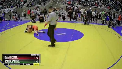 77 lbs Quarterfinal - Kashis Carter, North Valley Jr Knights vs Elijah Perez, Hermiston Wrestling