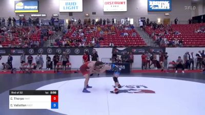 65 kg Rnd Of 32 - Connor Thorpe, Panther Wrestling Club RTC vs Caleb Vallotton, Foothill High School Wrestling