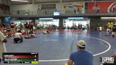 50 lbs Round 6 (8 Team) - Milan Bassiri, Techfall Wrestling Club vs Liam Gatt, Backyard Brawlers