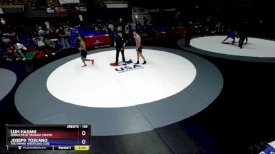 150 lbs Champ. Round 3 - Lum Hasani, World Team Training Center vs Joseph Toscano, The Empire Wrestling Club