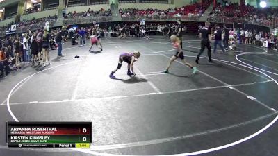 58 lbs Champ. Round 1 - Aryanna Rosenthal, Nebraska Wrestling Academy vs Kirsten Kingsley, Battle Creek Brave Elite