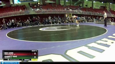 157 lbs Round 1 (6 Team) - Ben Uher, Manhattan HS vs Garrett Rine, Waverly