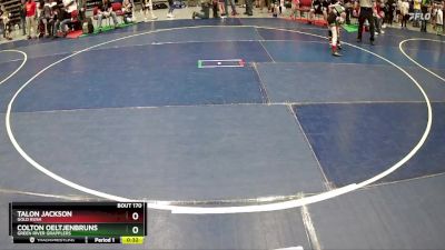 61 lbs Quarterfinal - Talon Jackson, Gold Rush vs Colton Oeltjenbruns, Green River Grapplers