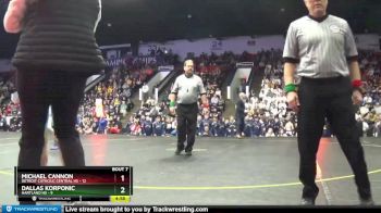 120 lbs Finals (8 Team) - Michael Cannon, Detroit Catholic Central HS vs Dallas Korponic, Hartland HS