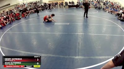 80 lbs Semis & 1st Wrestleback (8 Team) - Koah Gutierrez, Team Arizona vs Henry Antrobus, Indiana Blue