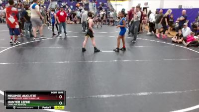 95 lbs Cons. Round 3 - Hunter Lefke, Carolina Reapers vs Misumee Auguste, Islander Elite Wrestling Club