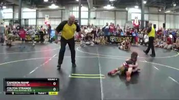 65 lbs Round 4 (6 Team) - Cameron Ramp, Backyard Brawlers vs Colton Strange, American Gladiators-Blue