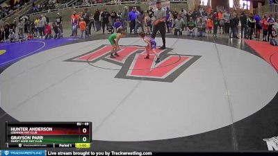 49 lbs Cons. Round 4 - Grayson Parr, Sweet Home Mat Club vs Hunter Anderson, Lebanon Mat Club