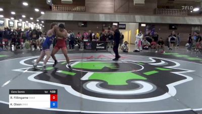 70 kg Cons Semis - Ryan Fillingame, Swarm Wrestling Club vs Kobe Olson, Oregon