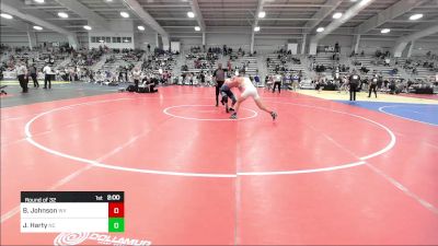 160 lbs Round Of 32 - Braxton Johnson, WV vs Jack Harty, NC