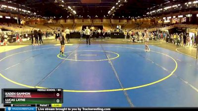 80 lbs Quarterfinal - Kaden Gammon, Jefferson Middle School vs Lucas Layne, NBWA