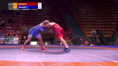 97 kg Quarterfinal - Kyle Snyder, USA vs Takashi Ishiguro, JPN