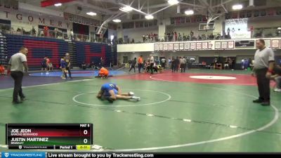 106 lbs Cons. Semi - Joe Jeon, Rancho Bernardo vs Justin Martinez, Brawley