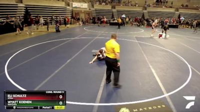 107 Championship Bracket Cons. Round 5 - Wyatt Koenen, Wayzata vs Eli Schultz, STMA