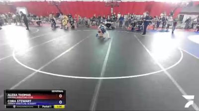 92 lbs Semifinal - Alexa Thomas, Ringers Wrestling Club vs Cora Stewart, Askren Wrestling Academy