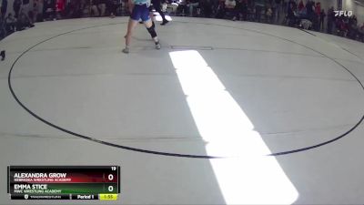 148 lbs Semifinal - Alexandra Grow, Nebraska Wrestling Academy vs Emma Stice, MWC Wrestling Academy