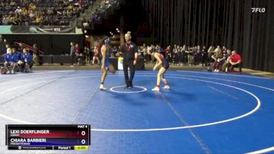 101 lbs Cons. Round 2 - Lexi Doerflinger, Hiram vs Chiara Barbieri, Presbyterian