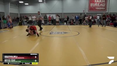 Semifinal - Bryce Cole, Richlands Wrestling Club vs Grayson Bell, Guerrilla Wrestling Associatio