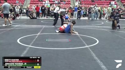 80 lbs Cons. Round 3 - Brett Koster, Hoxie Kids Wrestling Club vs Jermaine Monroe, Jr, WR - Topeka Blue Thunder