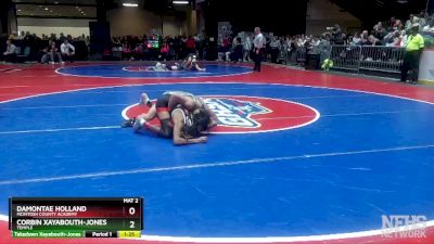 1A-113 lbs Quarterfinal - Corbin Xayabouth-Jones, Temple vs DaMontae Holland, McIntosh County Academy