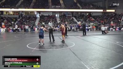 125 lbs Quarterfinal - Brogan Sterling, Chanute vs Chase Smith, Girard Matside Wrestling Academy