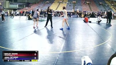 130 lbs Quarters & 1st Wb (16 Team) - Anna Dicugno, King University vs Bayley Trang, Sacred Heart