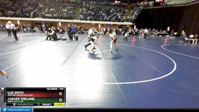 110 lbs Champ. Round 1 - Carver Wieland, Indee Mat Club vs Lux Smith, Outlaw Wrestling Club