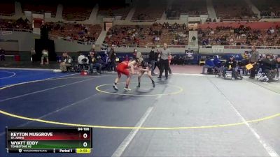 D4-106 lbs Cons. Round 2 - Wyatt Eddy, Tombstone HS vs Keyton Musgrove, St. Johns