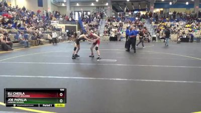 106 lbs Cons. Semi - Eli Chesla, Archbishop Spalding vs Joe Papalia, Landon School