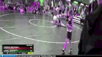 155 lbs Semis (4 Team) - JORDAN BRICKNELL, Alabama Elite Gold vs Lainey Driggett, Big Money Movin